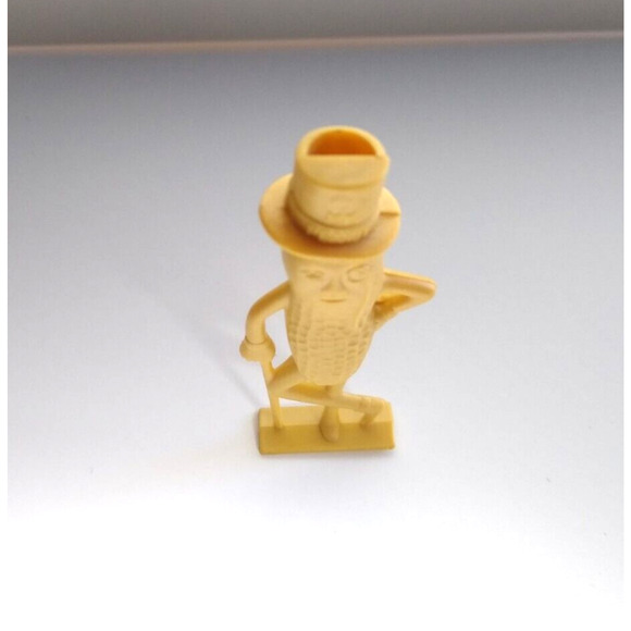 Planters Mr. Peanut Tan Toy Whistle Original Plastic Figure 1950s Vintage Retro - Picture 4 of 7